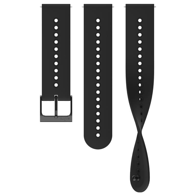 SUUNTO 22MM URBAN 4 SILICONE STRAP - ALL BLACK S+M