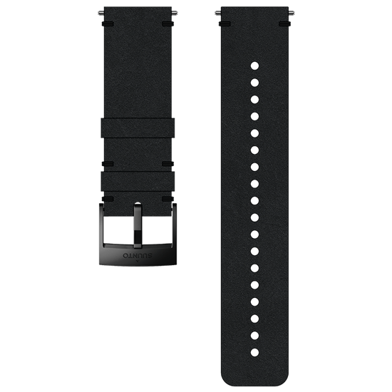 SUUNTO 24MM URBAN 2 LEATHER STRAP BLACK/BLACK M